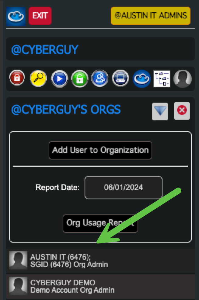 Verify that the User is a Member of the Subgroup Org